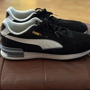 Men's Puma Graviton Sneakers, Black & White, Size 12